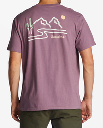 billabong, Panorama Organic T-Shirt, WASHED WINE (plr0) Panorama - Organic T-Shirt for Men ABYZT01731
