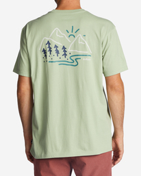 billabong, Panorama Organic T-Shirt, LIGHT SAGE (tnf0) Panorama - Organic T-Shirt for Men ABYZT01731