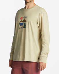 1 A/Div Icons Long Sleeve T-Shirt Beige ABYZT01734 Billabong
