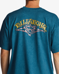 3 Arch OG Short Sleeve Wave Washed T-Shirt Blue ABYZT01736 Billabong