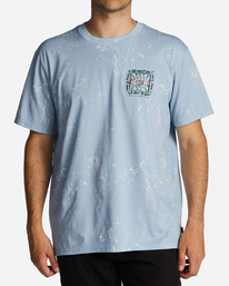 billabong, Boxed In T-Shirt, WASHED BLUE (wbl) Boxed In - T-Shirt for Men ABYZT01738