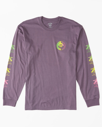 6 Contrast OG Long Sleeve T-Shirt Purple ABYZT01742 Billabong