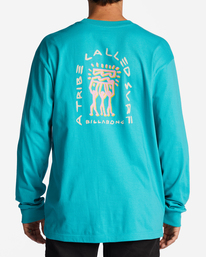 billabong, Contrast OG Long Sleeve T-Shirt, DARK MINT (dmi) Contrast - Long Sleeve T-Shirt for Men ABYZT01742