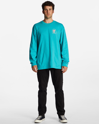 1 Contrast - Long Sleeve T-Shirt for Men Blue ABYZT01742 Billabong