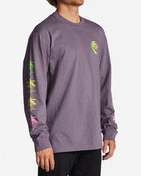 2 Contrast OG Long Sleeve T-Shirt Purple ABYZT01742 Billabong