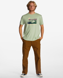 1 Alaska Wave - T-shirt orgânica para Homem Beige ABYZT01744 Billabong