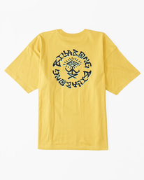 4 Harmony OG Short Sleeve T-Shirt Yellow ABYZT01749 Billabong