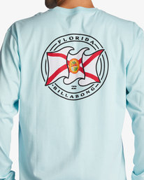 3 Florida Salute Long Sleeve T-Shirt Blue ABYZT01752 Billabong