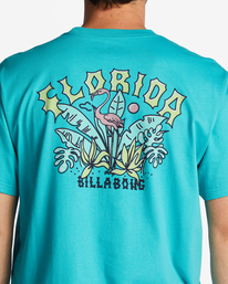 3 Florida Arch T-Shirt Blue ABYZT01755 Billabong