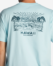 3 Hawaii Lookout T-Shirt Blue ABYZT01756 Billabong