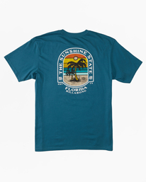 5 Florida Dos Palms T-Shirt Blue ABYZT01757 Billabong