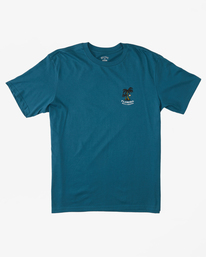 4 Florida Dos Palms T-Shirt Blue ABYZT01757 Billabong