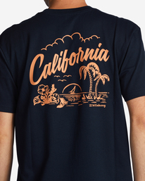 3 CA Greeter T-Shirt Blue ABYZT01758 Billabong
