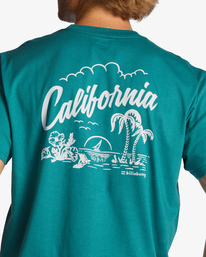 3 CA Greeter T-Shirt Green ABYZT01758 Billabong