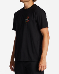 1 Andy Irons Diamond Short Sleeve T-Shirt Black ABYZT01761 Billabong