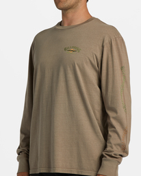 3 Heritage - Long Sleeve T-Shirt for Men Brown ABYZT01886 Billabong