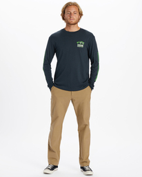1 Pipeline Poster - Long Sleeve T-Shirt for Men Blue ABYZT01908 Billabong