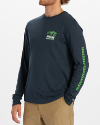 3 Pipeline Poster - Long Sleeve T-Shirt for Men Blue ABYZT01908 Billabong