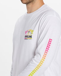 3 Pro Pipeline Poster Long Sleeve T-Shirt White ABYZT01908 Billabong
