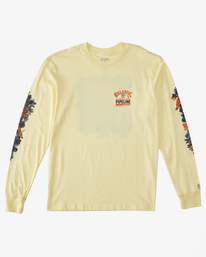 5 Pro Pipeline Floral Long Sleeve T-Shirt Yellow ABYZT01909 Billabong