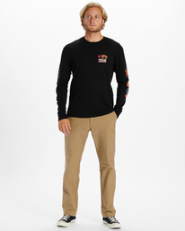 1 Pipeline Floral - Longsleeve für Männer Schwarz ABYZT01909 Billabong