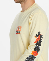 3 Pro Pipeline Floral Long Sleeve T-Shirt Yellow ABYZT01909 Billabong