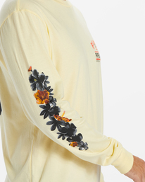 4 Pro Pipeline Floral Long Sleeve T-Shirt Yellow ABYZT01909 Billabong