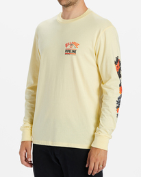 1 Pro Pipeline Floral Long Sleeve T-Shirt Yellow ABYZT01909 Billabong