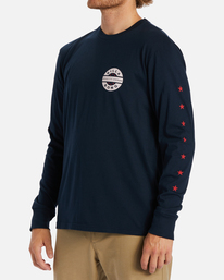 1 Vintage Rotor Long Sleeve T-Shirt Blue ABYZT01939 Billabong