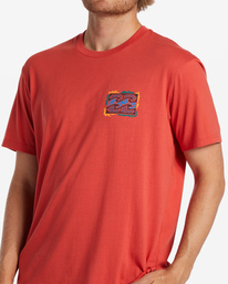 4 Crayon Wave T-Shirt Orange ABYZT01946 Billabong