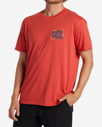 2 Crayon Wave T-Shirt Orange ABYZT01946 Billabong
