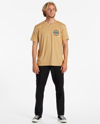 2 Rotor Diamond - T-Shirt for Men Yellow ABYZT01950 Billabong