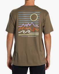 2 Peak - T-shirt pour Homme Marron ABYZT01962 Billabong