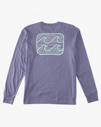 5 Crayon Wave - Camisola de manga comprida para Homem Roxo ABYZT01981 Billabong