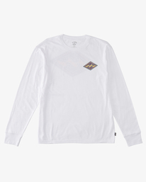 6 Crayon Wave - Maglietta a Maniche Lunghe da Uomo White ABYZT01981 Billabong