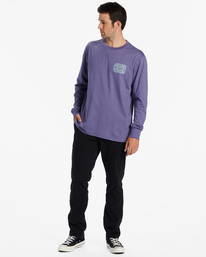 1 Crayon Wave - Camisola de manga comprida para Homem Roxo ABYZT01981 Billabong