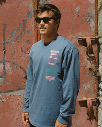 1 Tidal Research - Longsleeve für Männer Blau ABYZT01991 Billabong