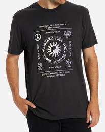 billabong, Trippin Short Sleeve T-Shirt, CHARCOAL (chr) TRIPPIN SS ABYZT02022