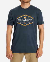 billabong, Walled Short Sleeve T-Shirt, NAVY (nvy) WALLED SS ABYZT02025