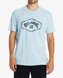 billabong, Exit Arch Short Sleeve T-Shirt, COASTAL BLUE (cbu) EXIT ARCH SS ABYZT02026