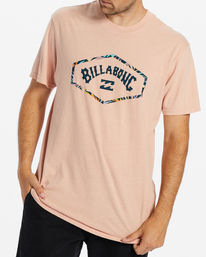 billabong, Exit Arch Short Sleeve T-Shirt, DUSTY PINK (dtp) EXIT ARCH SS ABYZT02026