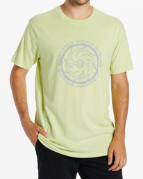 billabong, Radiation Short Sleeve T-Shirt, LIGHT GREEN (gcq0) RADIATION SS ABYZT02048