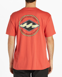 2 Rotor Diamond Short Sleeve T-Shirt Orange ABYZT02200 Billabong