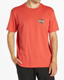 0 Rotor Diamond Short Sleeve T-Shirt Orange ABYZT02200 Billabong