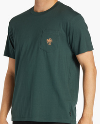 3 Tropics Pocket T-Shirt Green ABYZT02204 Billabong