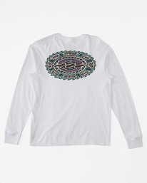 6 Crayon Wave - Longsleeve für Männer Weiss ABYZT02205 Billabong