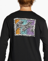 5 Crayon Wave - Long Sleeve T-Shirt for Men Black ABYZT02205 Billabong