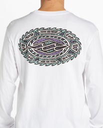 5 Crayon Wave - Longsleeve für Männer Weiss ABYZT02205 Billabong