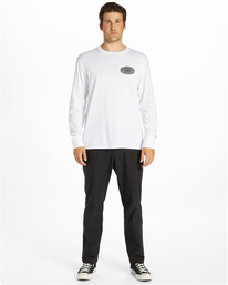 1 Crayon Wave - Longsleeve für Männer Weiss ABYZT02205 Billabong