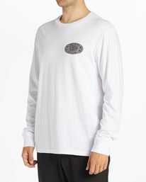 3 Crayon Wave - Longsleeve für Männer Weiss ABYZT02205 Billabong